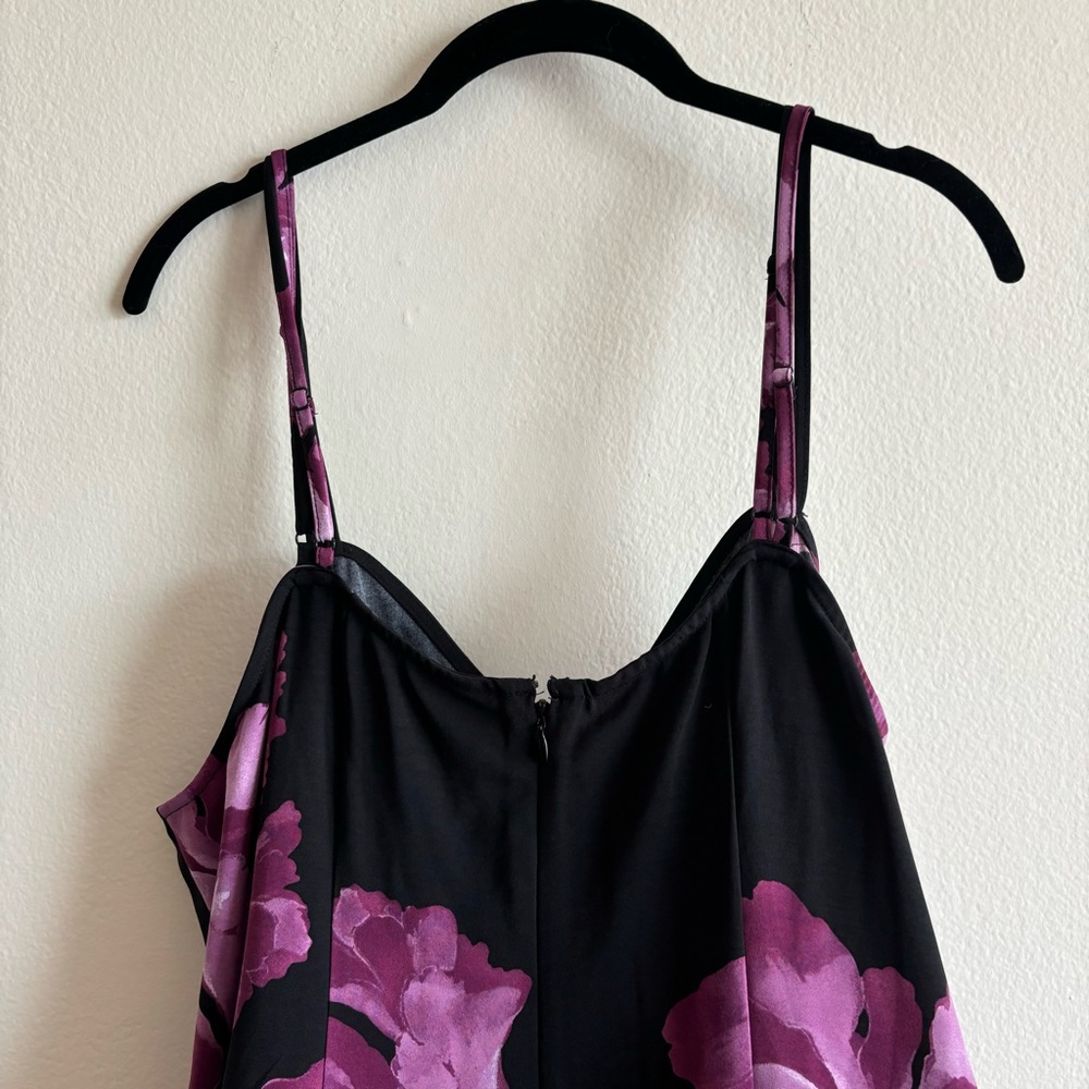 NEW Ava & VIV Mermaid Midi Dress Floral Sleeveless 1X Wedding Cocktail Valentine - Picture 7 of 10